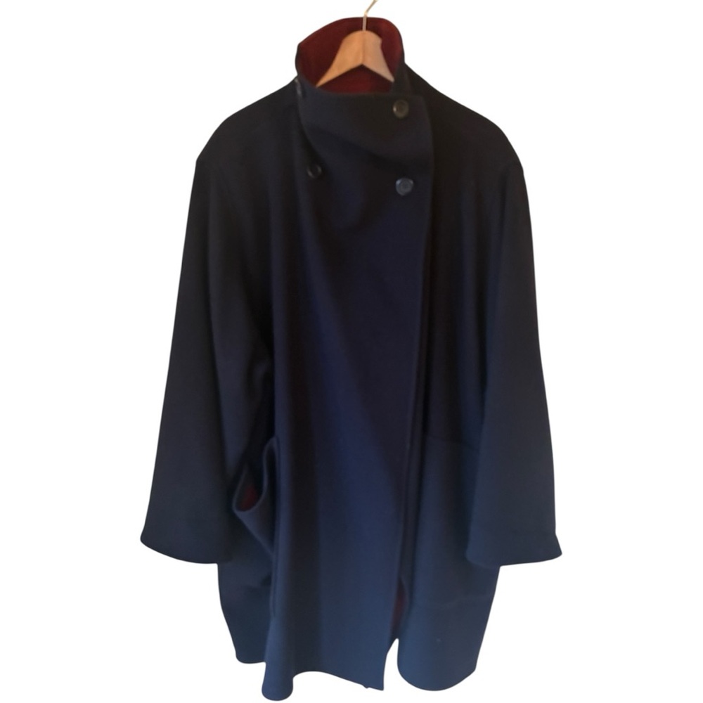 Vintage Jimmy Hourihan of Dublin Double-Face Wool Cape Coat Size Medium - Picture 3 of 11